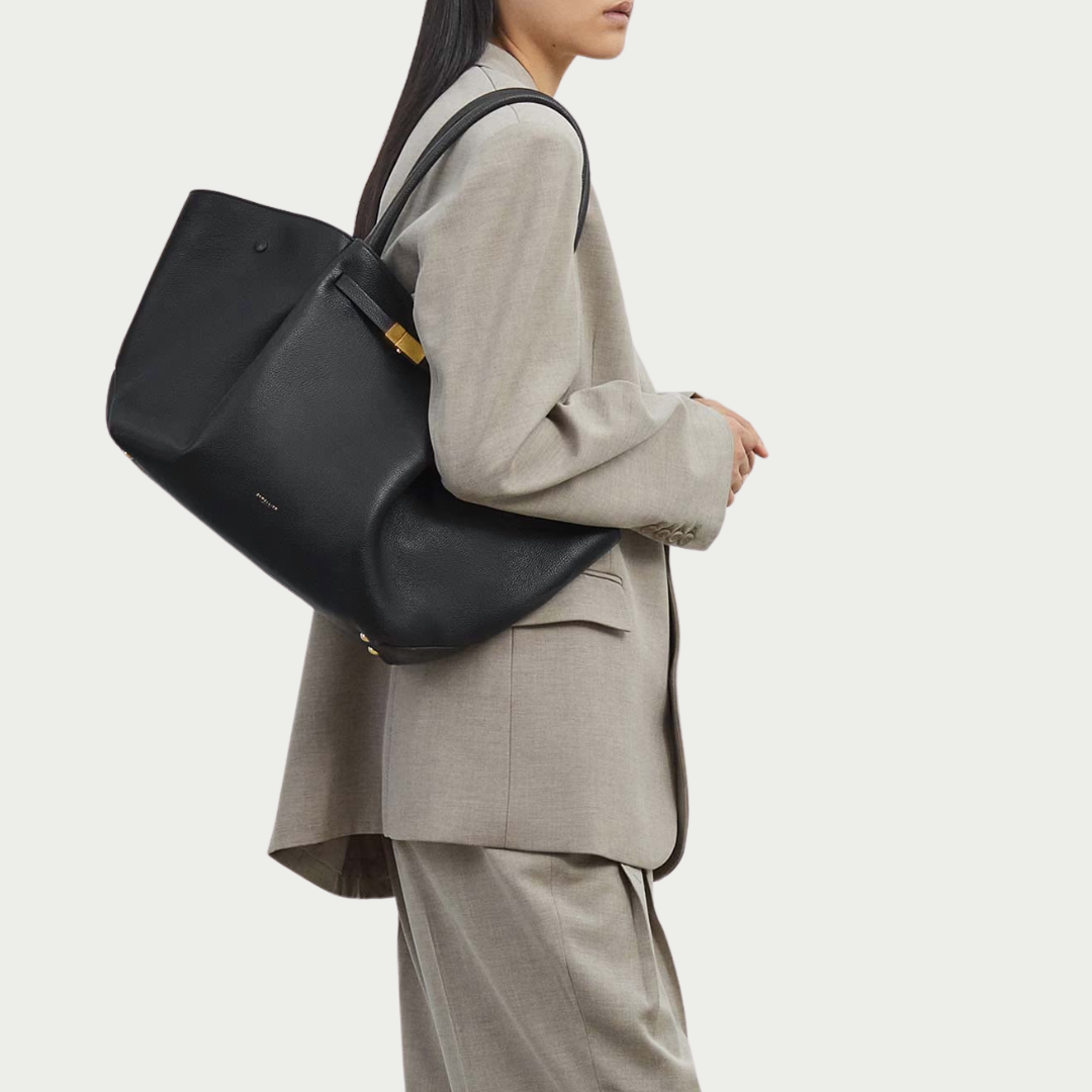 Cory Leather Bag - Black