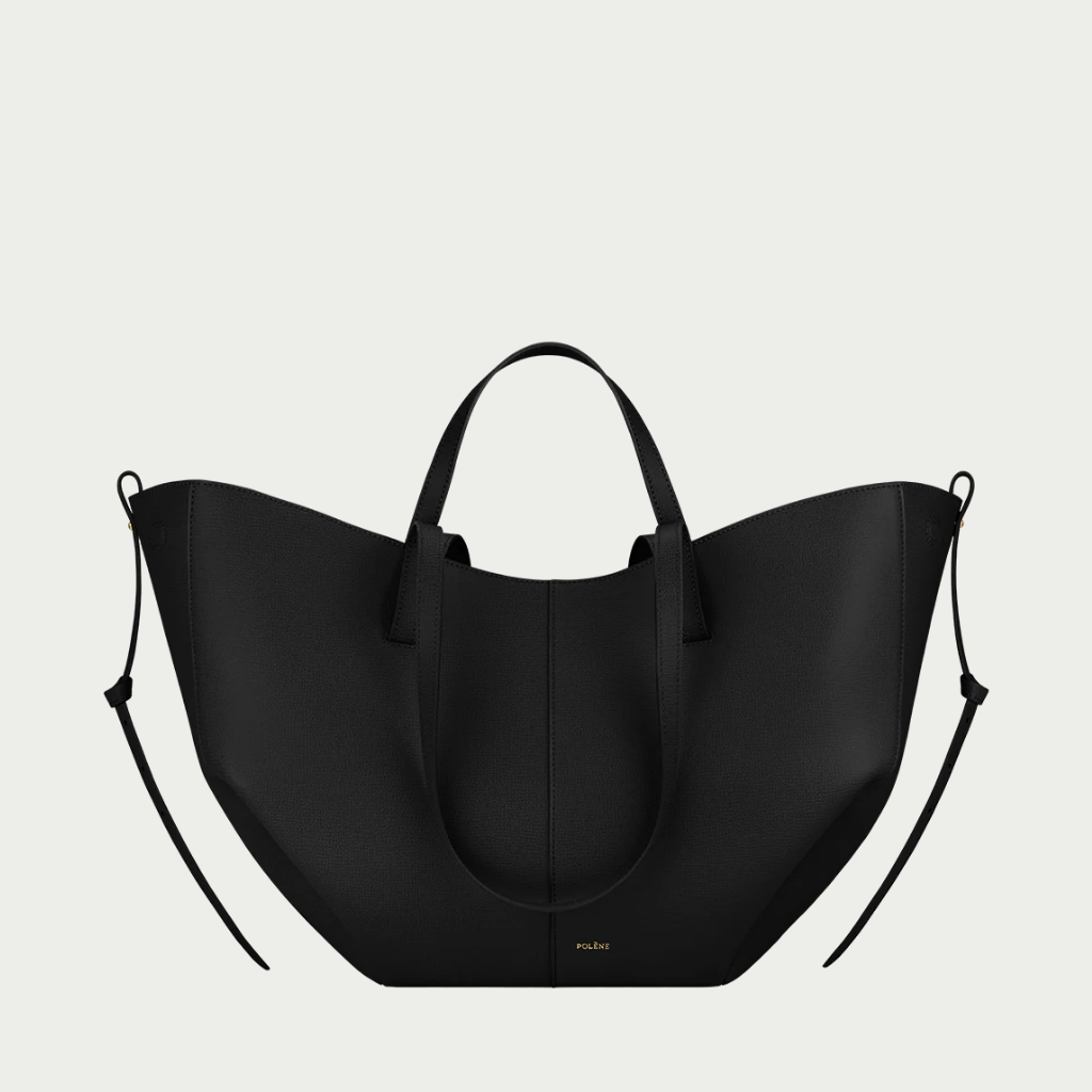 Noa Leather Tote Large - Black