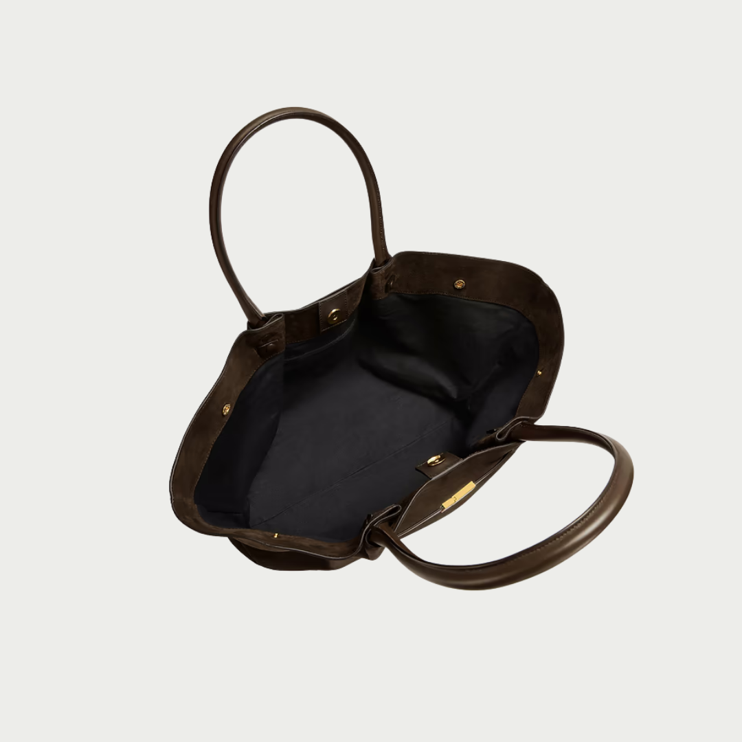 Cory Suede Bag - Cocoa