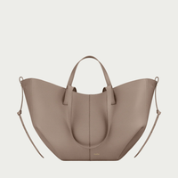 Noa Leather Tote Large - Slate