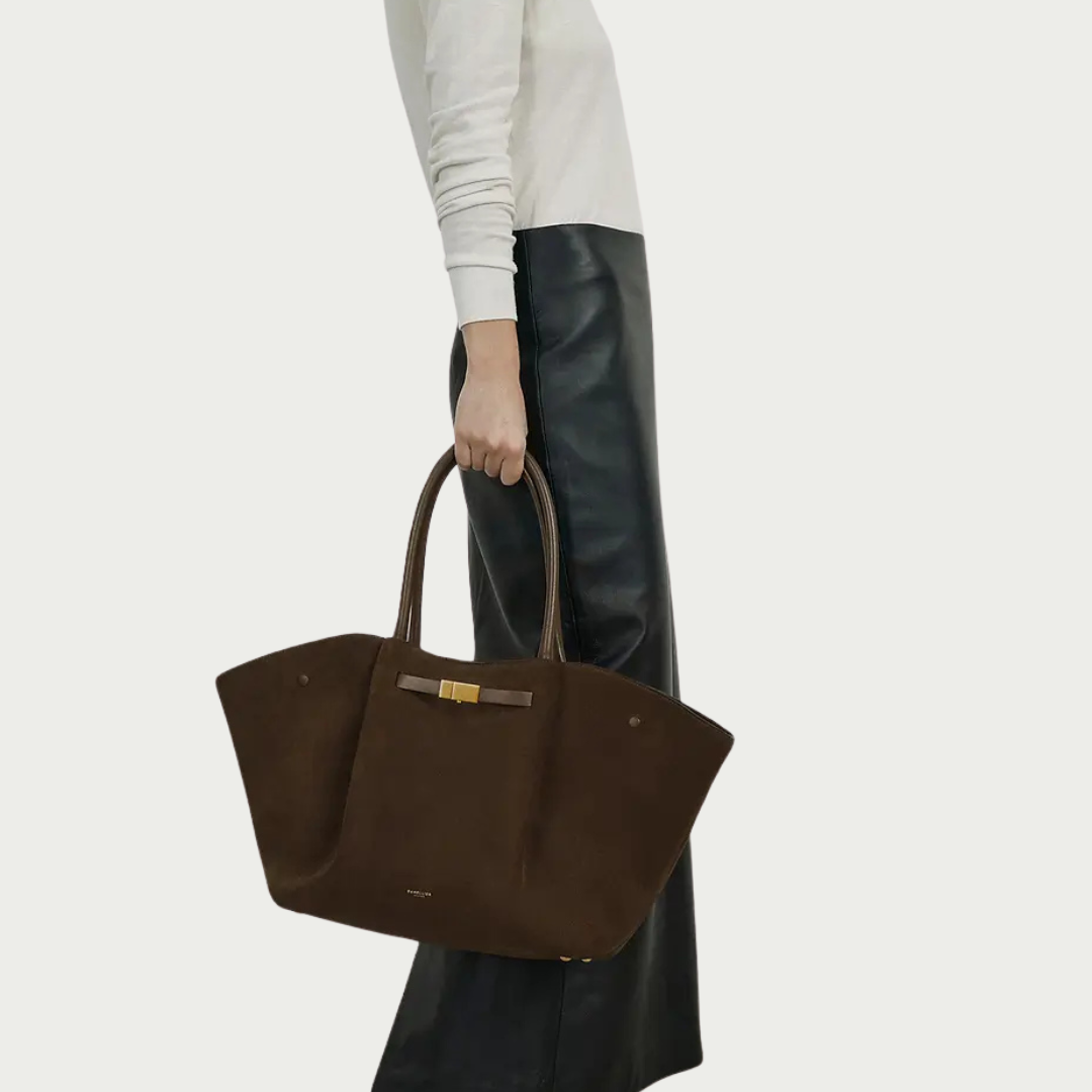 Cory Suede Bag - Cocoa