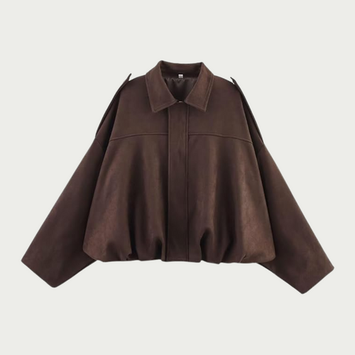 Celina Suede Jacket - Chocolate