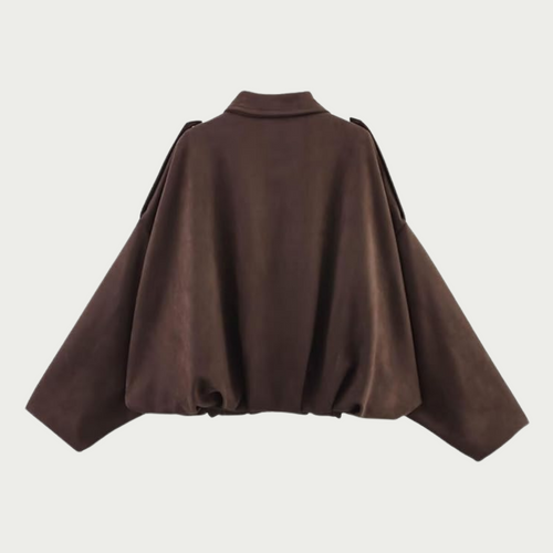 Celina Suede Jacket - Chocolate