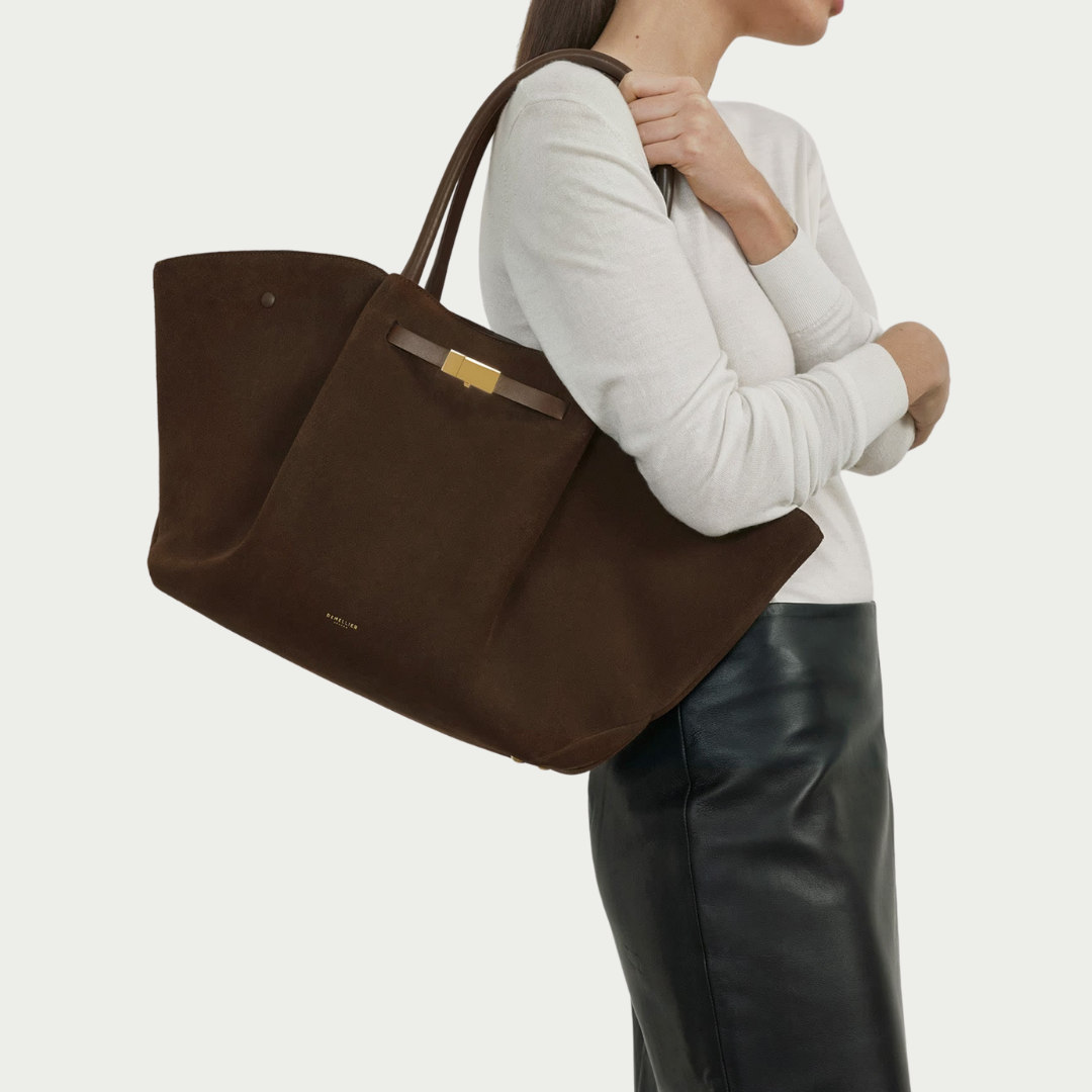 Cory Suede Bag - Cocoa