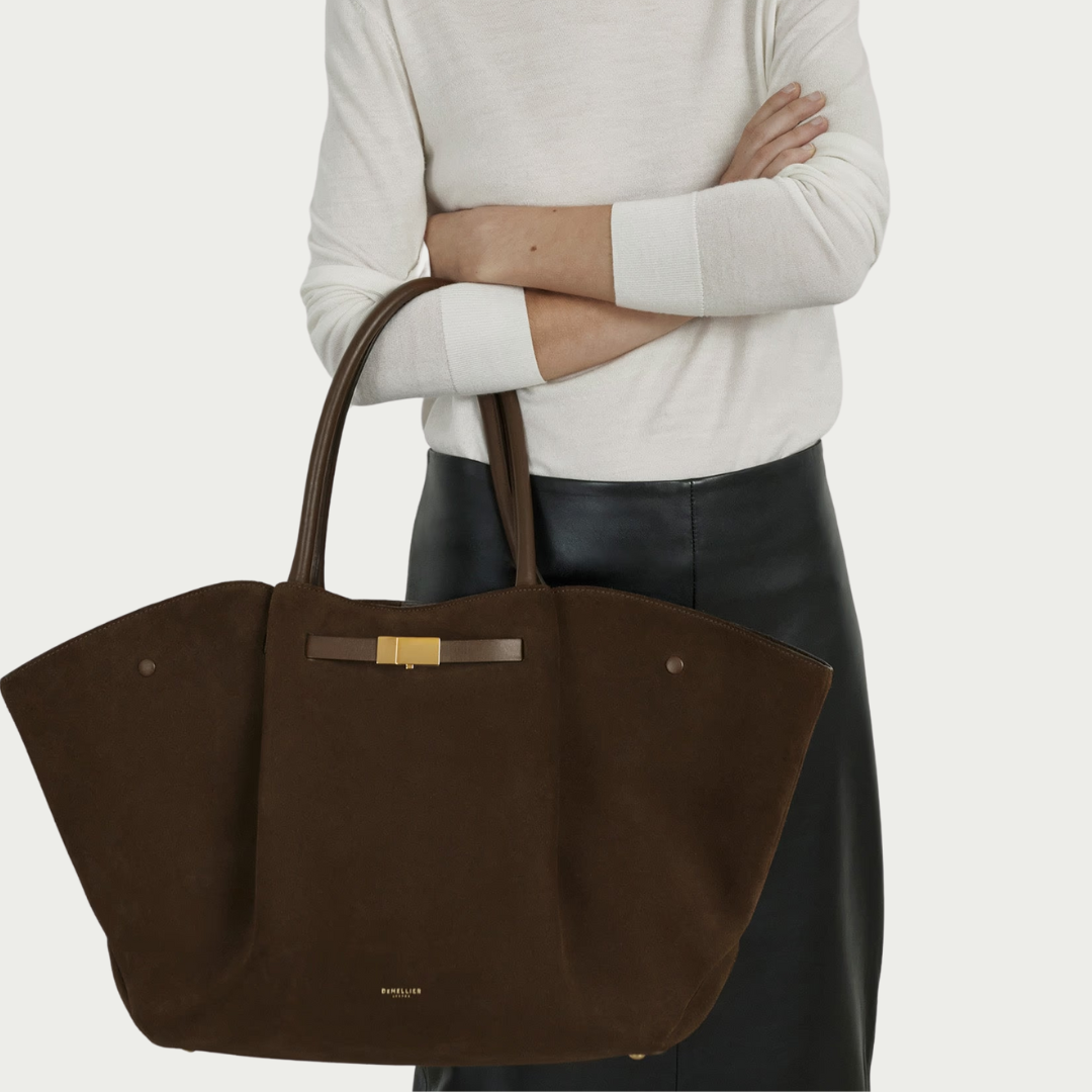 Cory Suede Bag - Cocoa