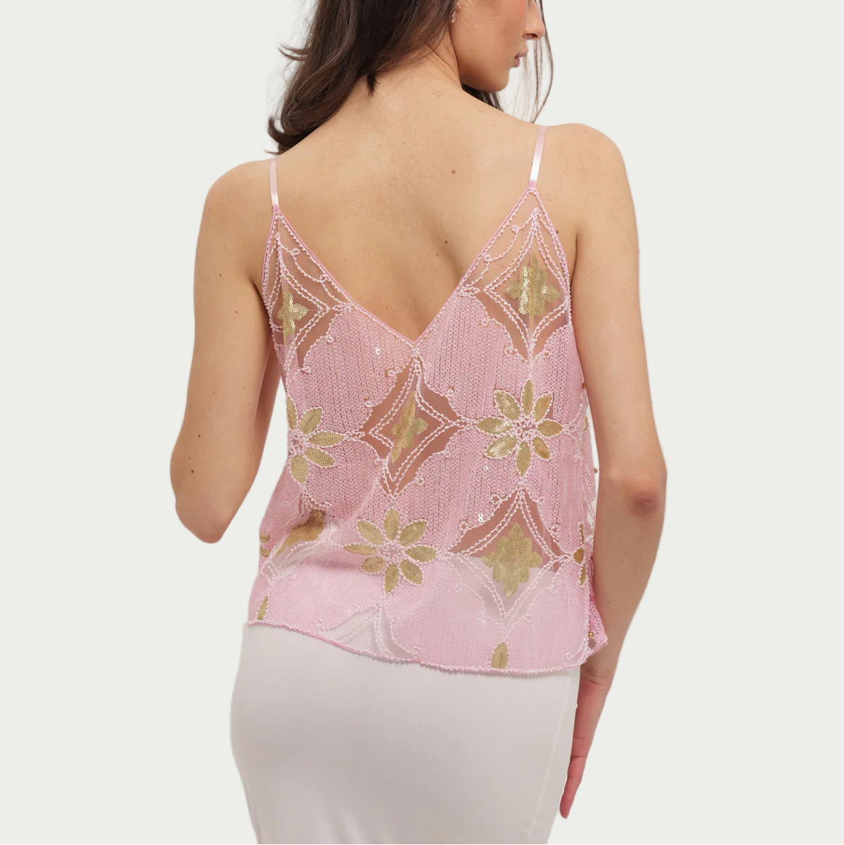 Maeve Embellished Top - Baby Pink