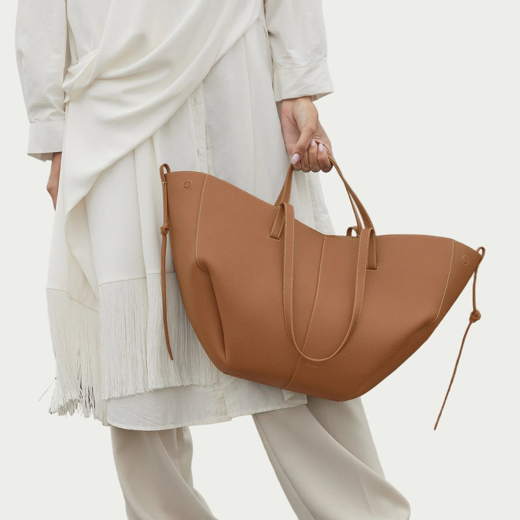 Noa Leather Tote Large - Camel