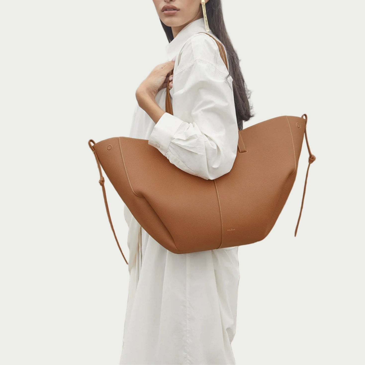 Noa Leather Tote Large - Camel