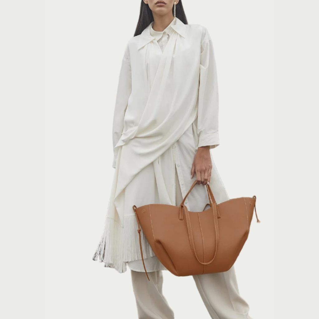 Noa Leather Tote Large - Camel